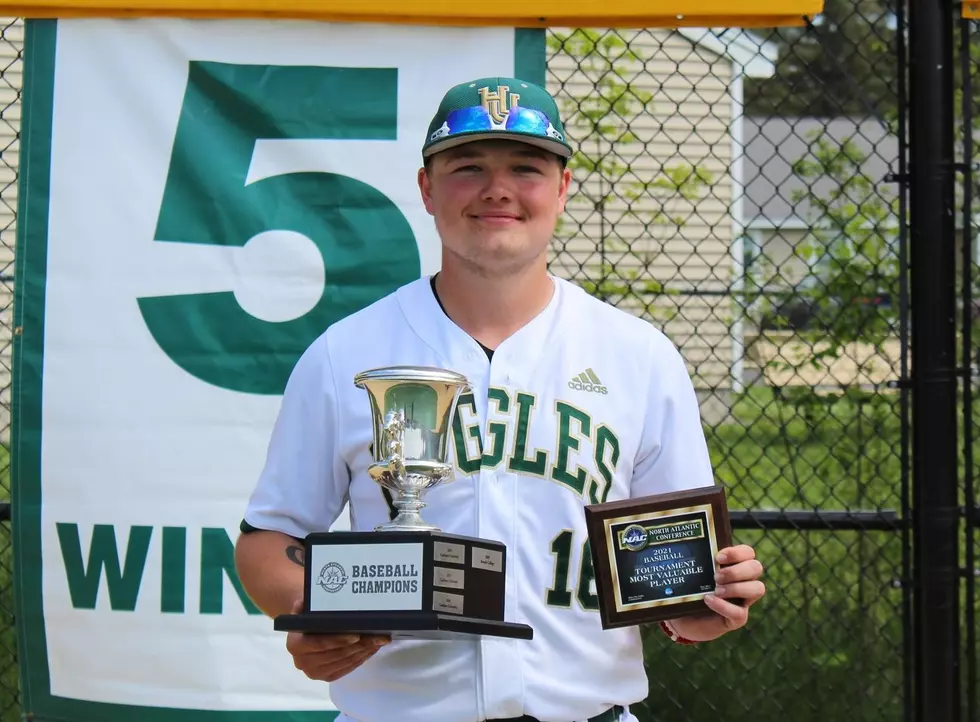 Former Ellsworth Eagle Jackson Curtis Sets Husson University Record and Named Tournament MVP